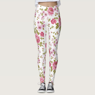 Leggings Floral Elegant design vintage