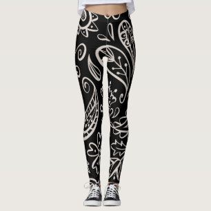 Leggings Floral Et Glamour Sans Seamless Motif Moderne Cute