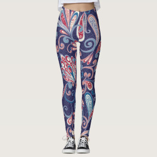 Leggings Floral Ethnique : Abstrait Oriental Sans Seamless.