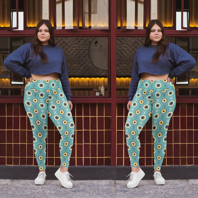 Leggings floral géométrique (Créateur téléchargé)