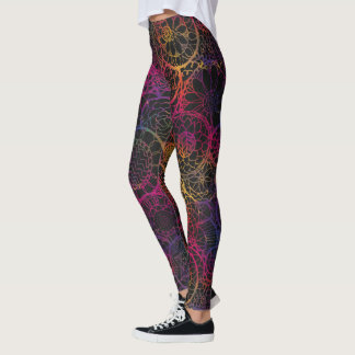 Leggings Floral Inspiré Mandala