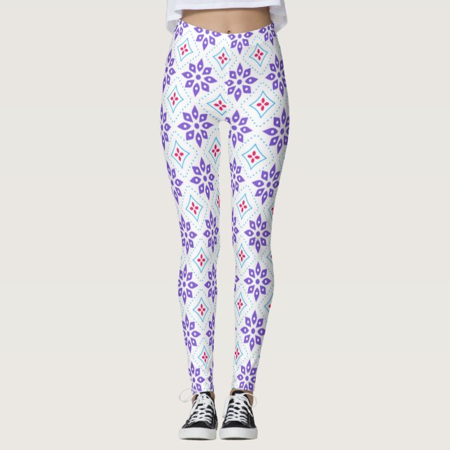 Leggings Floral moderne (Devant)