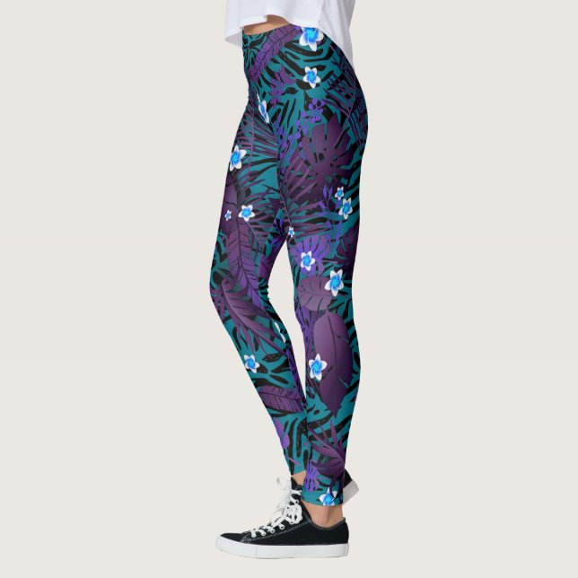 Leggings Floral moderne élégant (Gauche)
