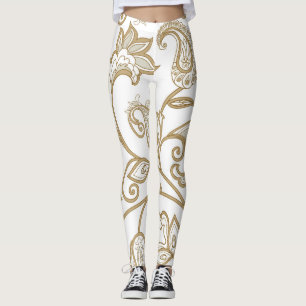 Leggings Floral Oriental : Ethnique Carrelée.