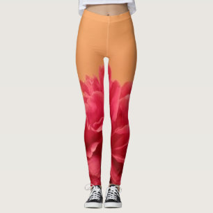 Leggings Floral rose chaud Melon