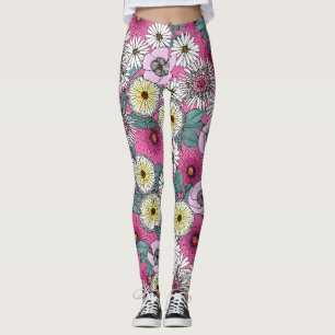 Leggings Floral rose du jardin australien