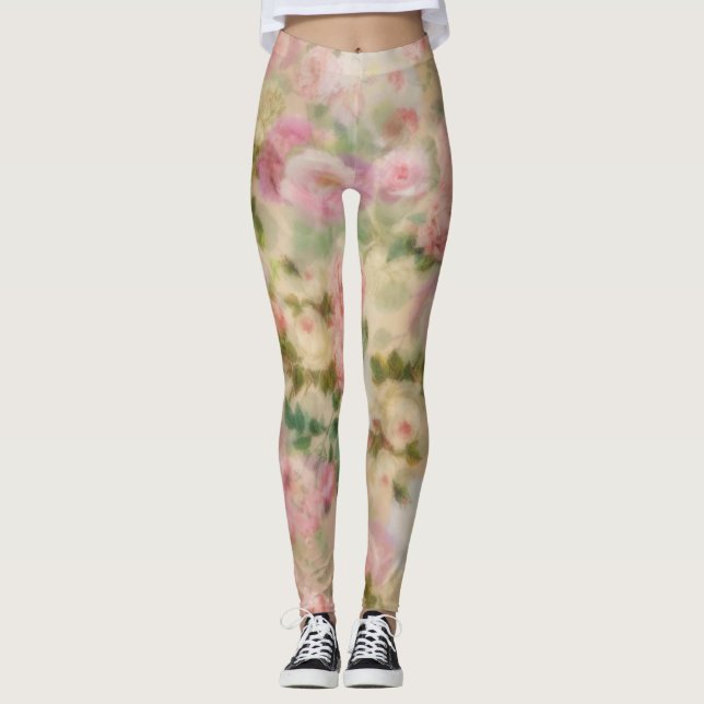 Leggings Floral rose vintage (Devant)