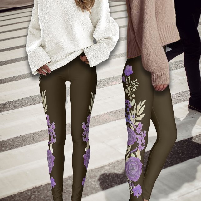 Leggings Florales festives de fleurs magiques (Créateur téléchargé)