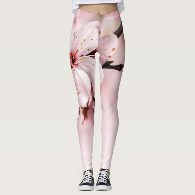 leggings florat moderne black chic hipster photo (Devant)