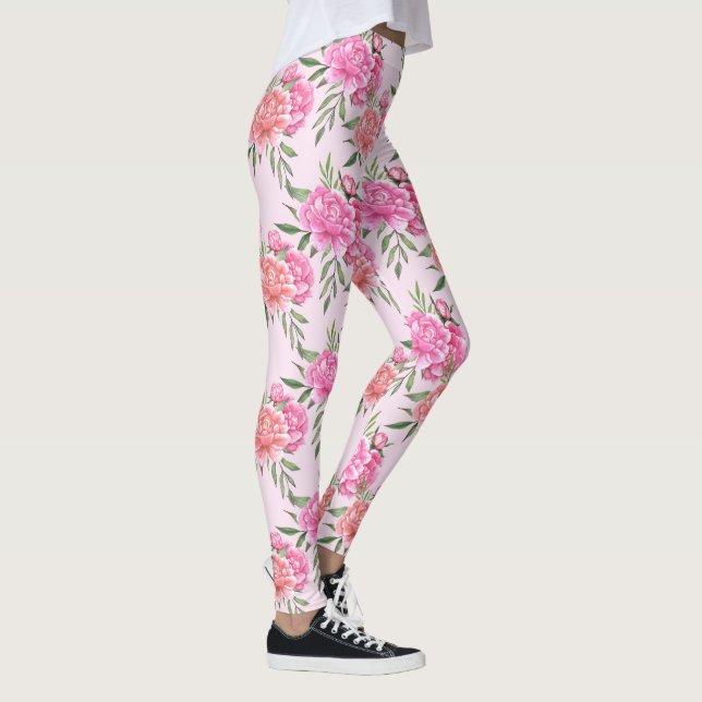 leggings floraux aux pivoines vintage (Droite)