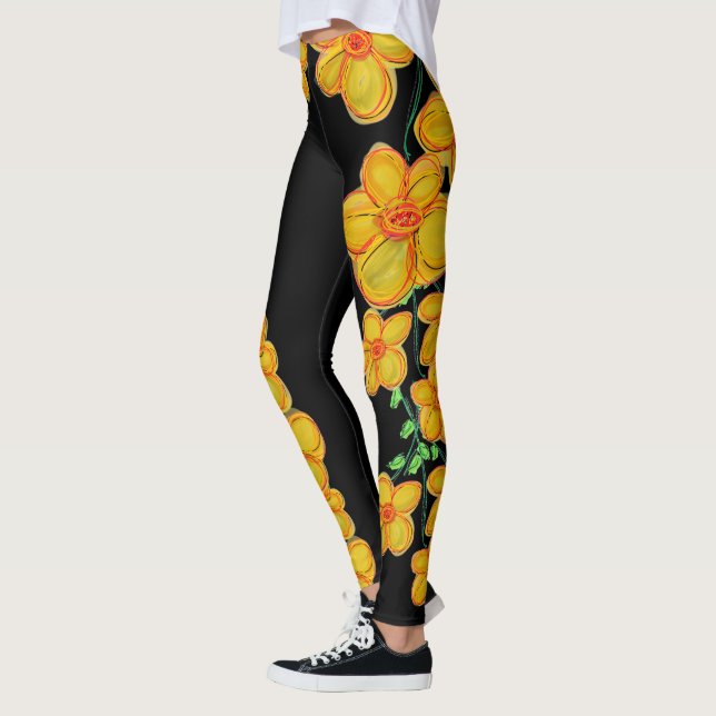 Leggings floraux gras (Gauche)