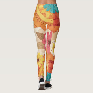 Leggings Floraux Inspirés du Sud-Ouest Coloré