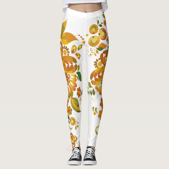 Leggings Flore : Conception de la jambe féminine (Devant)