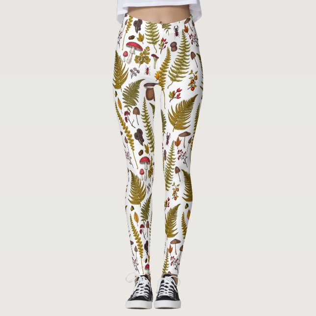 Leggings Flore et faune boisées 2 (Devant)