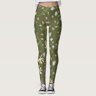 Leggings Flore fleurie printanière