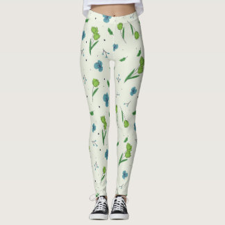 Leggings Flore fleurie printanière
