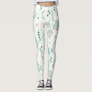 Leggings Flore fleurie printanière