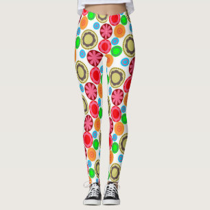 Leggings Flower Power en rangées 002