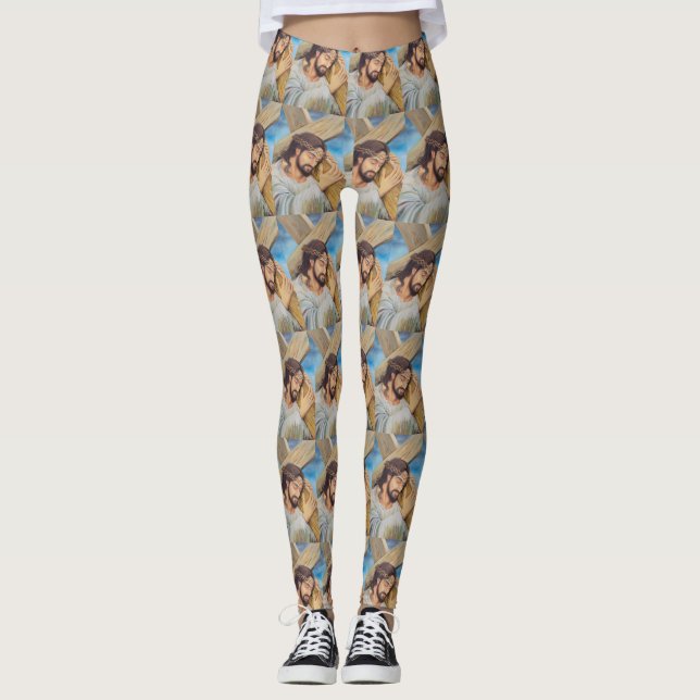 Leggings Foi chrétienne Jésus Christ (Devant)