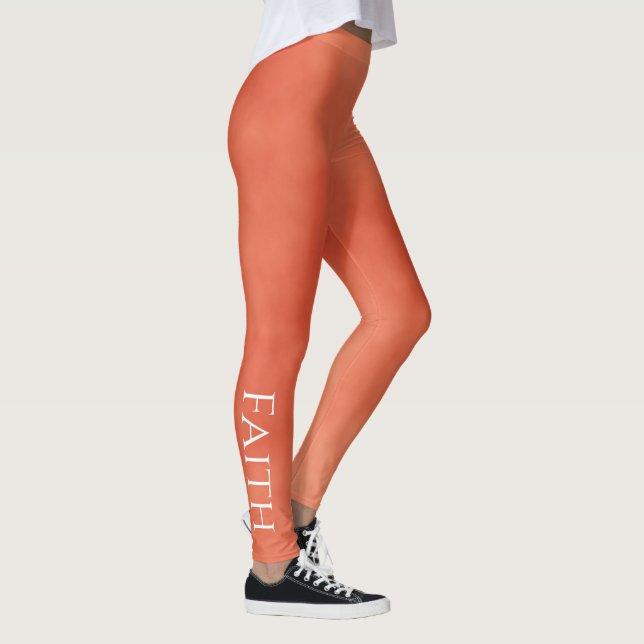 Leggings Foi, mandarine (Droite)