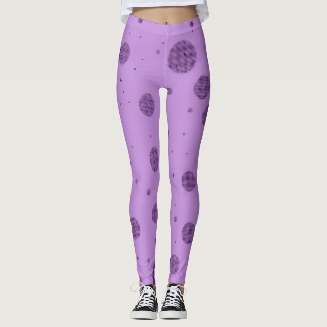 Leggings Folie du point violet (Devant)