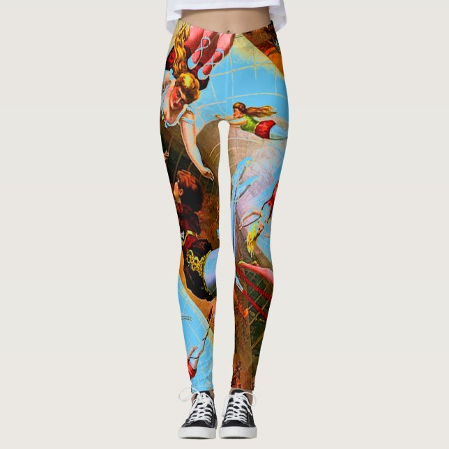 Leggings Fonctionnement de pantalon de yoga de gymnaste (Devant)