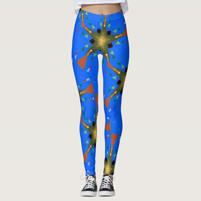 Leggings fonctionnement vert/jaune tient le premier rôle le (Devant)