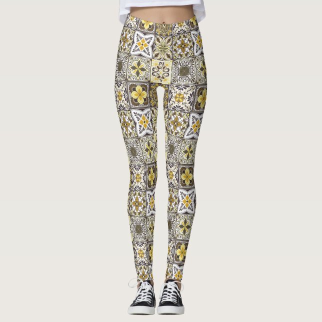 Leggings Fond d'écran Backsplashes/Talavera (Devant)