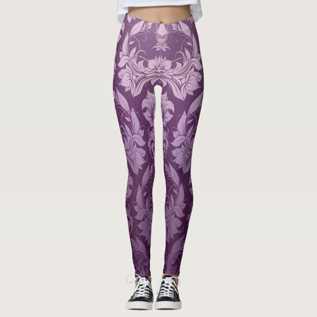 Leggings Fond d'écran classique : Conception Vintage transp (Devant)