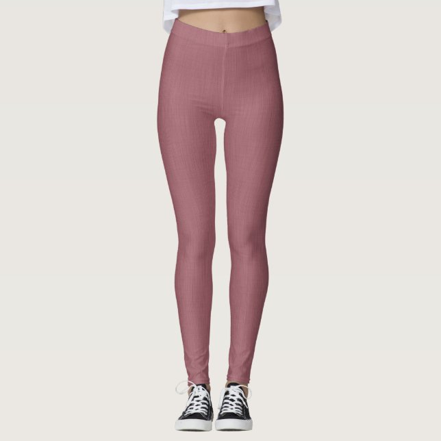 Leggings Fond mauve texturé visuel calme et simple (Devant)