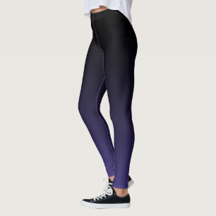 Leggings Fondu Ombre noir à violet pour la plupart