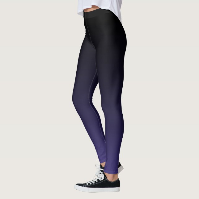 Leggings Fondu Ombre noir à violet pour la plupart (Gauche)