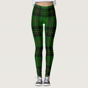 Leggings Forbes tartan vert noir plaid