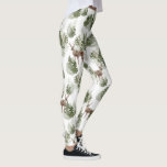Leggings Forest Deer Woods<br><div class="desc">Ce design présente une belle forêt d'aquarelles. Préparez-vous pour un week-end amusant en montagne avec cette collection!</div>
