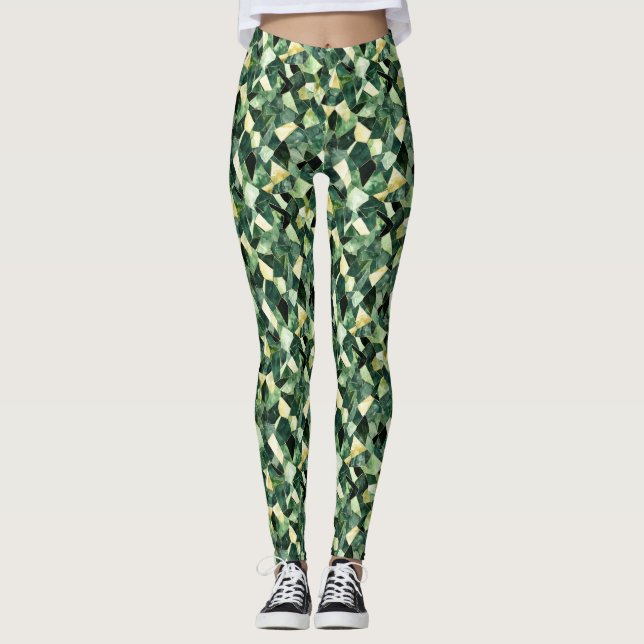 Leggings forestiers enchâssés (Devant)