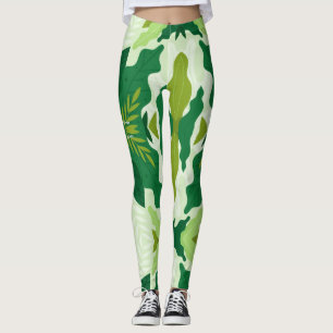 Leggings forestiers verts
