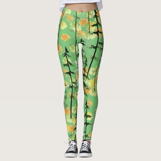 Leggings Forêt d'automne : Beauté naturelle incomparable (Devant)