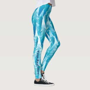 Leggings Forêt fractale bleue