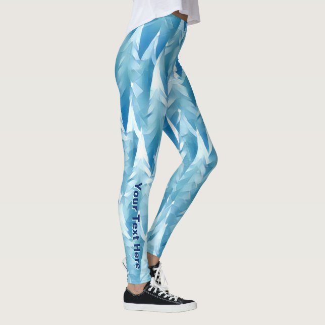 Leggings Forêt fractale bleue (Droite)