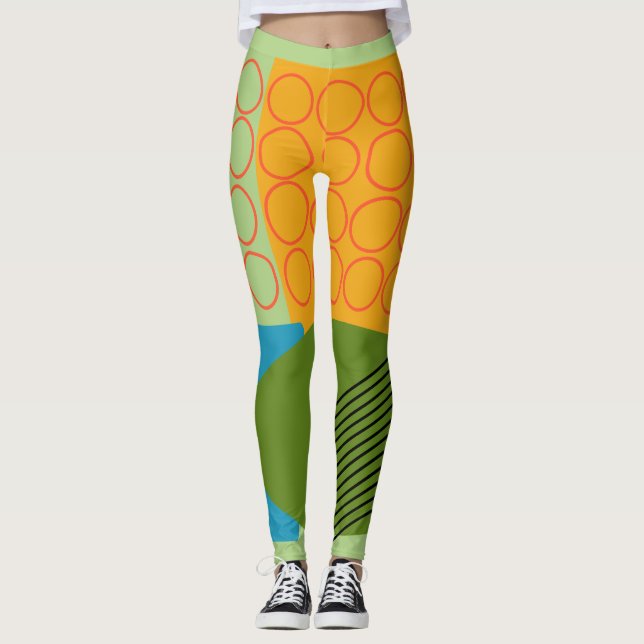 Leggings Formes Abstraites (Devant)