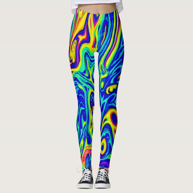Leggings Formes d'art stylisées (Devant)