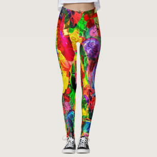 Leggings Formes de texture lumineuses