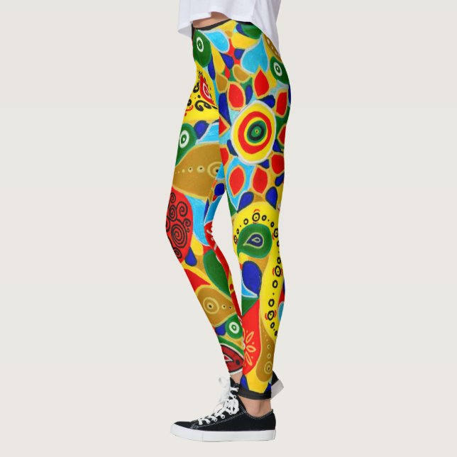 Leggings Formes et formes remarquables Art Abstrait origina (Gauche)