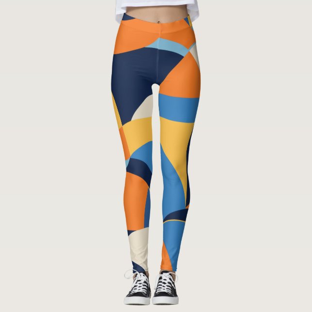 Leggings Formes géométriques Abstraites (Devant)