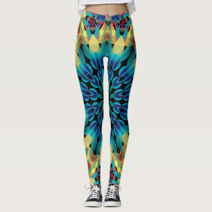 Leggings Formes géométriques colorées Mandala