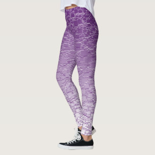 Leggings Formes géométriques Ombre violet Mini carreaux