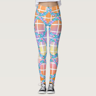 Leggings Formes géométriques peau de poisson Poisson de lég