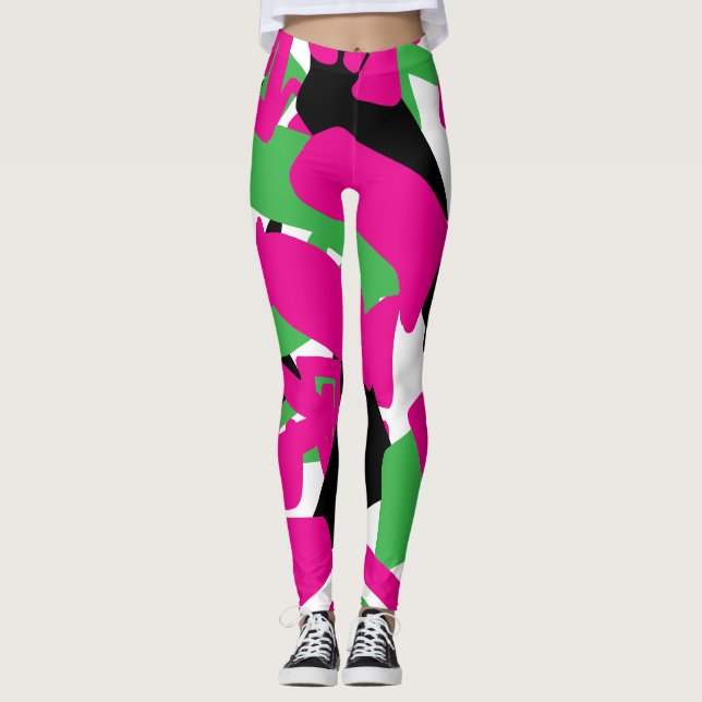 Leggings Formes modernes Abstraites (Devant)