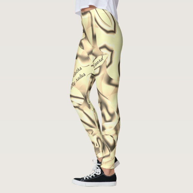 Leggings Formes vert courbé d'acrylique, un peu de graisse  (Gauche)