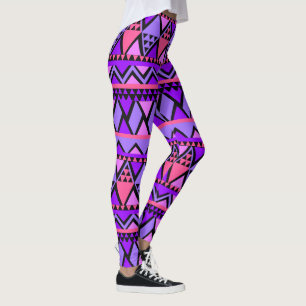 Leggings Fou rose et violet haute qualité femmes